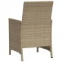 Garden chairs and table 3 pieces synthetic rattan beige cushion by , Garden sets - Ref: Foro24-365121, Price: 185,25 €, Disco...
