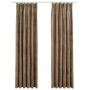 Blackout curtains with hooks 2 pieces beige velvet 140x175 cm by vidaXL, Curtains and curtains - Ref: Foro24-134508, Price: 4...