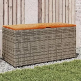 Garten-Aufbewahrungsbox aus grauem Rattan-Akazienholz, 110 x 50 x 54 cm von , Aufbewahrungsboxen für den Außenbereich - Ref: ...