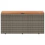 Garten-Aufbewahrungsbox aus grauem Rattan-Akazienholz, 110 x 50 x 54 cm von , Aufbewahrungsboxen für den Außenbereich - Ref: ...