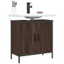 Armario lavabo baño madera ingeniería roble marrón 60x30x60 cm de , Tocadores - Ref: Foro24-842450, Precio: 60,26 €