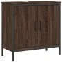 Bathroom sink cabinet engineered wood brown oak 60x30x60 cm by , Dressing tables - Ref: Foro24-842450, Price: 59,39 €, Discou...