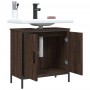Armario lavabo baño madera ingeniería roble marrón 60x30x60 cm de , Tocadores - Ref: Foro24-842450, Precio: 60,26 €
