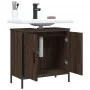 Bathroom sink cabinet engineered wood brown oak 60x30x60 cm by , Dressing tables - Ref: Foro24-842450, Price: 59,39 €, Discou...