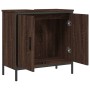 Armario lavabo baño madera ingeniería roble marrón 60x30x60 cm de , Tocadores - Ref: Foro24-842450, Precio: 60,26 €