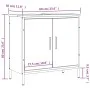 Bathroom sink cabinet engineered wood brown oak 60x30x60 cm by , Dressing tables - Ref: Foro24-842450, Price: 59,39 €, Discou...