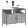 Armario lavabo baño madera ingeniería gris Sonoma 80x30x60 cm de , Tocadores de baño - Ref: Foro24-842444, Precio: 68,27 €, D...