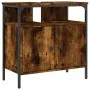 Waschbeckenschrank aus Holzwerkstoff, geräucherte Eiche, 60 x 30 x 60 cm von , Schminktische - Ref: Foro24-842438, Preis: 49,...