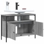 Waschbeckenunterschrank aus Sonoma-Eichenholz in Grau, 80x30x60 cm. von , Badezimmerwaschtische - Ref: Foro24-842444, Preis: ...