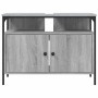 Waschbeckenunterschrank aus Sonoma-Eichenholz in Grau, 80x30x60 cm. von , Badezimmerwaschtische - Ref: Foro24-842444, Preis: ...