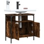 Waschbeckenschrank aus Holzwerkstoff, geräucherte Eiche, 60 x 30 x 60 cm von , Schminktische - Ref: Foro24-842438, Preis: 50,...
