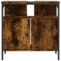Waschbeckenschrank aus Holzwerkstoff, geräucherte Eiche, 60 x 30 x 60 cm von , Schminktische - Ref: Foro24-842438, Preis: 49,...
