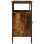 Waschbeckenschrank aus Holzwerkstoff, geräucherte Eiche, 60 x 30 x 60 cm von , Schminktische - Ref: Foro24-842438, Preis: 49,...