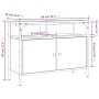 Waschbeckenunterschrank aus Sonoma-Eichenholz in Grau, 80x30x60 cm. von , Badezimmerwaschtische - Ref: Foro24-842444, Preis: ...
