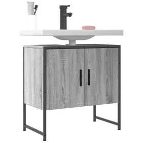 Sonoma gray engineered wood bathroom sink cabinet 60x33x60 cm by , Dressing tables - Ref: Foro24-842459, Price: 49,45 €, Disc...
