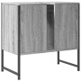Sonoma grauer Waschbeckenunterschrank aus Holzwerkstoff, 60 x 33 x 60 cm von , Schminktische - Ref: Foro24-842459, Preis: 50,...