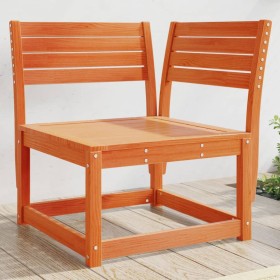 Garten-Ecksofa aus massivem Kiefernholz, wachsbraun, 73 x 73 x 78 cm von , Outdoor-Sofas - Ref: Foro24-844666, Preis: 81,00 €...