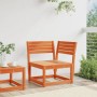 Garten-Ecksofa aus massivem Kiefernholz, wachsbraun, 73 x 73 x 78 cm von , Outdoor-Sofas - Ref: Foro24-844666, Preis: 81,00 €...