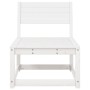 Solid white pine wood garden sofa by , Outdoor sofas - Ref: Foro24-844670, Price: 64,92 €, Discount: %