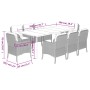 Garten-Essgruppe 9-teilig und graue synthetische Rattankissen von , Gartensets - Ref: Foro24-3211954, Preis: 1,00 €, Rabatt: %