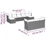 Set de sofás de jardín 10 pzas cojines ratán sintético negro de , Conjuntos de jardín - Ref: Foro24-3250165, Precio: 589,17 €...