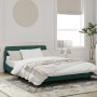 Dunkelgrüner Samtbettrahmen mit Kopfteil 140x190 cm von , Betten und Lattenroste - Ref: Foro24-373175, Preis: 153,44 €, Rabat...