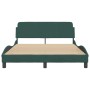 Dark green velvet bed frame with headboard 140x190 cm by , Beds and slatted bases - Ref: Foro24-373175, Price: 153,44 €, Disc...