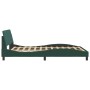 Dunkelgrüner Samtbettrahmen mit Kopfteil 140x190 cm von , Betten und Lattenroste - Ref: Foro24-373175, Preis: 153,44 €, Rabat...