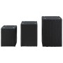 Beistelltische 3 Stück schwarze synthetische Rattanglasoberfläche von vidaXL, Seitentische - Ref: Foro24-46984, Preis: 80,05 ...