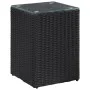 Side tables 3 pieces black synthetic rattan glass surface by vidaXL, Side tables - Ref: Foro24-46984, Price: 65,34 €, Discoun...