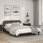 Bettgestell mit Kopfteil aus braunem Kunstleder, 140 x 190 cm von , Betten und Lattenroste - Ref: Foro24-373180, Preis: 176,6...
