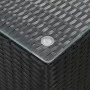 Side tables 3 pieces black synthetic rattan glass surface by vidaXL, Side tables - Ref: Foro24-46984, Price: 65,34 €, Discoun...