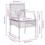 7-piece garden dining set and black synthetic rattan cushions by , Garden sets - Ref: Foro24-3213601, Price: 513,33 €, Discou...