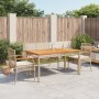 Garden dining set with cushions 4 pieces beige synthetic rattan by , Garden sets - Ref: Foro24-3213585, Price: 347,17 €, Disc...