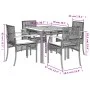 5-piece garden dining set with beige synthetic rattan cushions by , Garden sets - Ref: Foro24-3213579, Price: 362,52 €, Disco...