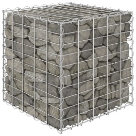 Kubisches Gabionenbett aus Stahldraht 50x50x50 cm von vidaXL, Töpfe und Pflanzgefäße - Ref: Foro24-145650, Preis: 37,91 €, Ra...