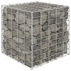 Kubisches Gabionenbett aus Stahldraht 50x50x50 cm von vidaXL, Töpfe und Pflanzgefäße - Ref: Foro24-145650, Preis: 36,19 €, Ra...
