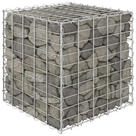 Arriate de gaviones cúbico alambre de acero 50x50x50 cm de vidaXL, Maceteros y jardineras - Ref: Foro24-145650, Precio: 36,19...