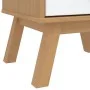Nachttisch OLDEN aus massivem Kiefernholz in Weiß und Braun von , Nachttische - Ref: Foro24-358584, Preis: 78,38 €, Rabatt: %