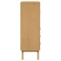 OLDEN sideboard solid pine wood brown and gray 85x43x125 cm by , Sideboards - Ref: Foro24-358616, Price: 253,07 €, Discount: %