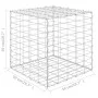 Cubic gabion bed steel wire 50x50x50 cm by vidaXL, Pots and planters - Ref: Foro24-145650, Price: 37,68 €, Discount: %