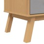 OLDEN sideboard solid pine wood brown and gray 85x43x125 cm by , Sideboards - Ref: Foro24-358616, Price: 257,14 €, Discount: %