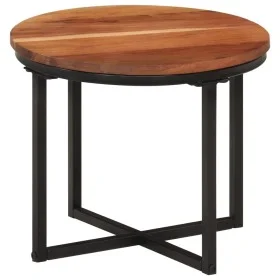 Couchtisch aus massivem Akazienholz und Eisen, 35 x 35 x 30 cm von , Couchtisch - Ref: Foro24-372739, Preis: 42,37 €, Rabatt: %