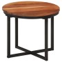 Solid acacia wood and iron coffee table 35x35x30 cm by , Coffee table - Ref: Foro24-372739, Price: 43,18 €, Discount: %
