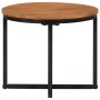 Solid acacia wood and iron coffee table 35x35x30 cm by , Coffee table - Ref: Foro24-372739, Price: 43,18 €, Discount: %