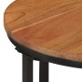 Solid acacia wood and iron coffee table 35x35x30 cm by , Coffee table - Ref: Foro24-372739, Price: 43,18 €, Discount: %