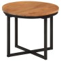 Solid acacia wood and iron coffee table 35x35x30 cm by , Coffee table - Ref: Foro24-372739, Price: 43,18 €, Discount: %
