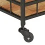 Barwagen aus massivem Akazienholz und Eisen, 60 x 40 x 80 cm von , Küchen- und Speisewagen - Ref: Foro24-372753, Preis: 134,0...
