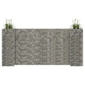 H-förmiges Gabionen-Pflanzgefäß Stahldraht 260x40x120 cm von vidaXL, Töpfe und Pflanzgefäße - Ref: Foro24-145662, Preis: 95,9...