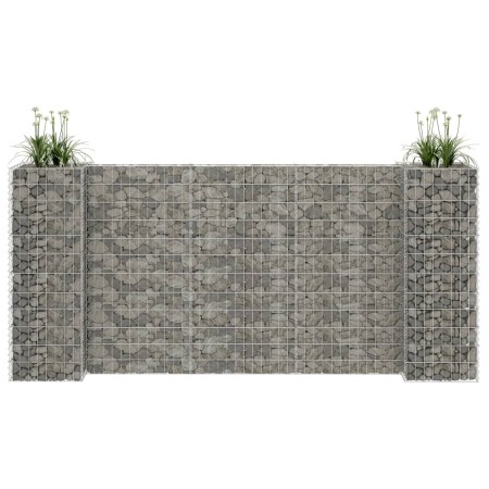 H-förmiges Gabionen-Pflanzgefäß Stahldraht 260x40x120 cm von vidaXL, Töpfe und Pflanzgefäße - Ref: Foro24-145662, Preis: 96,4...